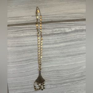 Gold statement necklace super cute